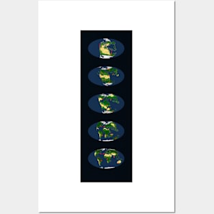 Pangaea break-up, global maps (C046/3483) Posters and Art